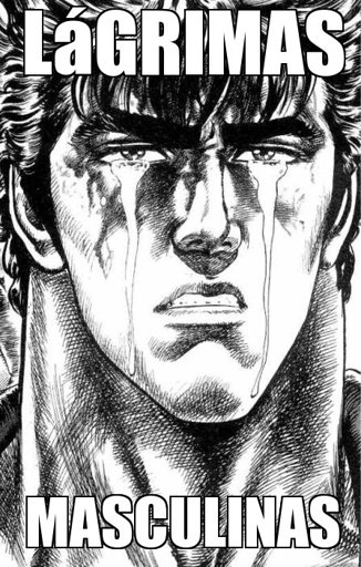 meme con texto: 'Lágrimas masculinas'