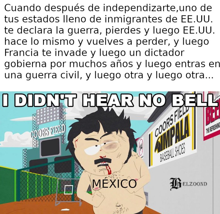 meme de no he escuchado la campana para méxico