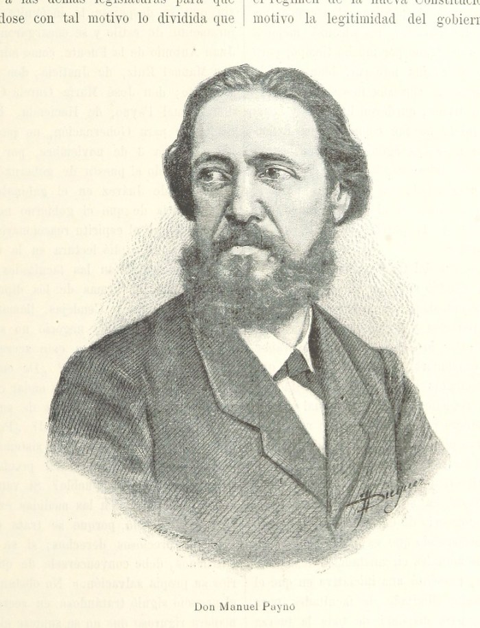 Dibujo de Manuel Payno en México a través de los siglos