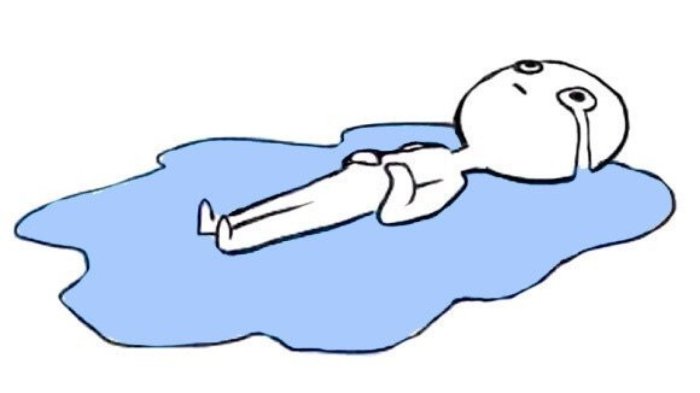 meme de hombre llorando en el suelo