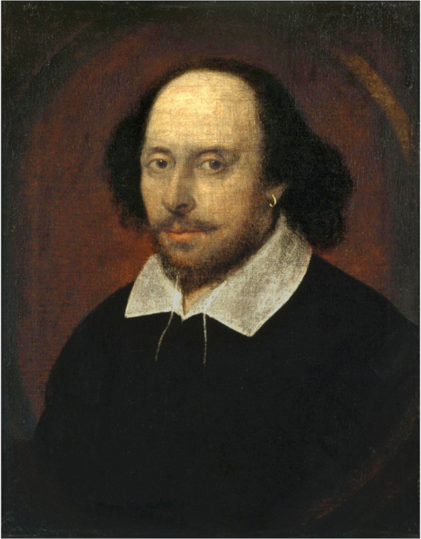 Pintura de William Shakespeare, autor de Romeo y Julieta